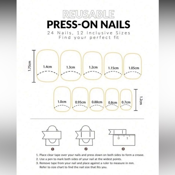 Pink & White French Tip Press-On Nail Set NEW 🏷️ - Picture 2 of 3